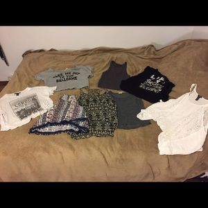 Crop tops, 8 of them